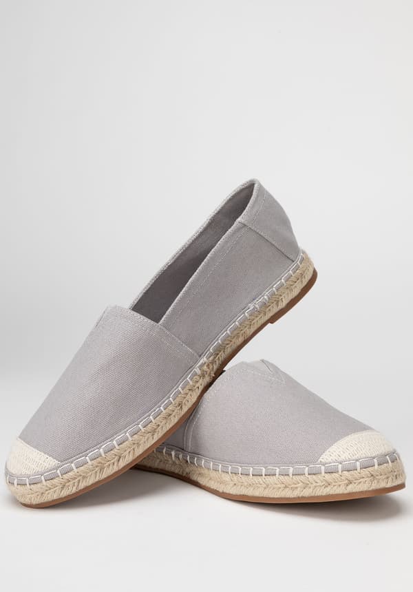 Wittchen miesten espadrillit punotulla kärjellä, harmaa, harmaa tekstiili