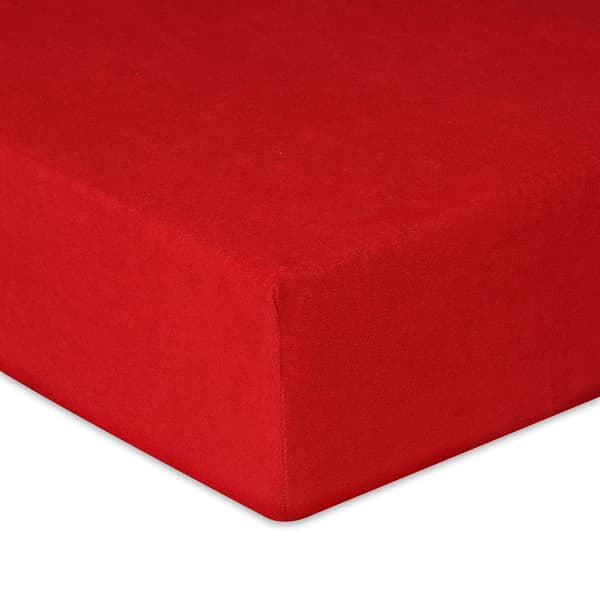 Frotee-aluslakana 90/100x190/200 PREMIUM Punainen