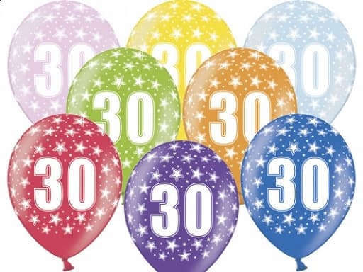 Ballonger med 30-årstryck, 1 st.