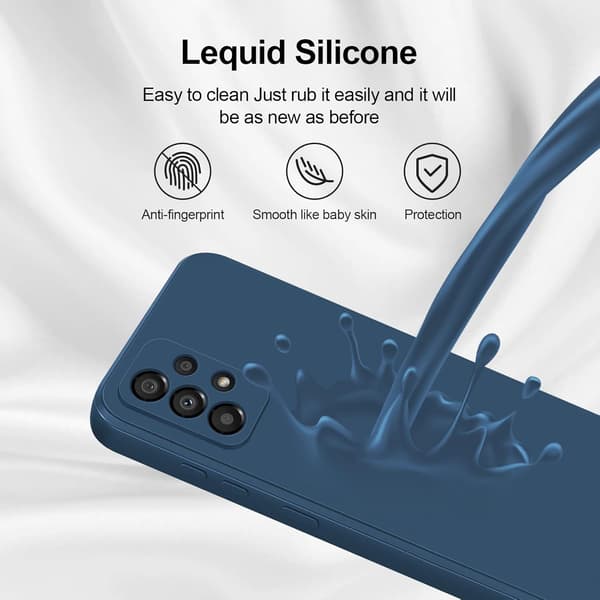 SILIKONE ETUI TIL SAMSUNG GALAXY A53 5G MARINEBLÅ MAT LET