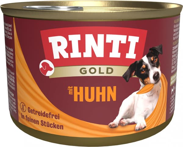 Rinti | Gold | Våtfoder för hundar - 185g burk - Kyckling 185g