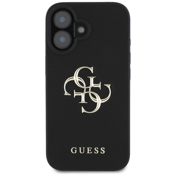 Guess Grained Big 4G Logo Small Classic Logo - iPhone 16 cover (sort)