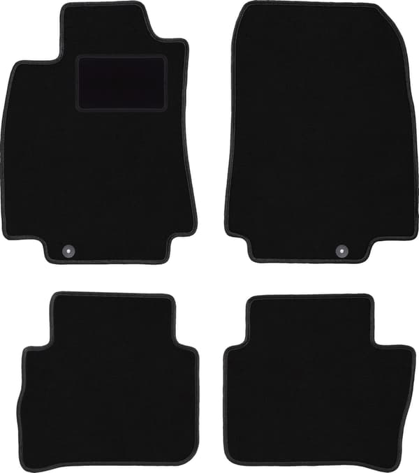 Velour gulvmåtter sæt til: Nissan Tiida C11 hatchback, sedan (2004-2012)