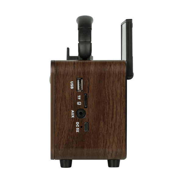 Kruger&Matz bärbar analog solcellsradio med Bluetooth och AUX-batterier