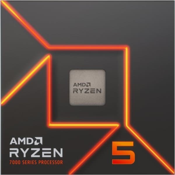 AMD Ryzen 5 7600X processor, 6 kerner, 4,7 GHz, AM5, boks