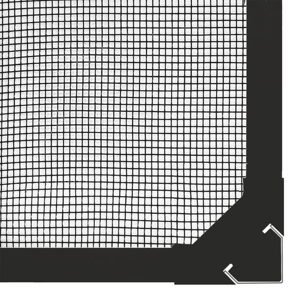 vidaXL Magnetisk fönsterskärm, antracit, 80x120 cm