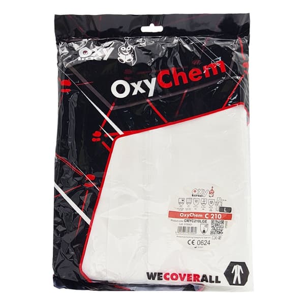 Lackskyddsdräkt vit L OxyChem C210 typ 5 6
