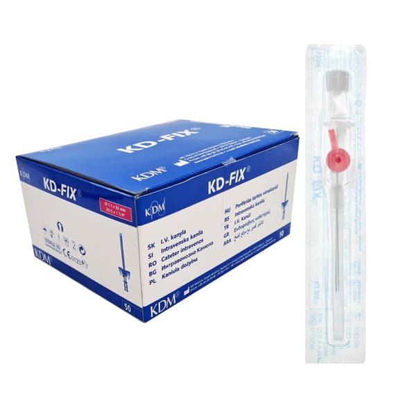 Rosa kanyl 20G 1,1mm x 32mm KD-Fix intravenös kanyl 50 st | CDON