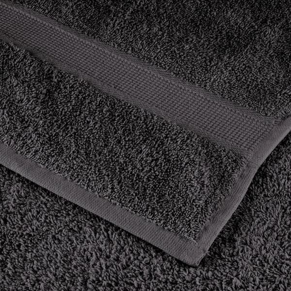 vidaXL Premiumhanddukar SOLUND, 2-pack, Antracit, 100x150 cm