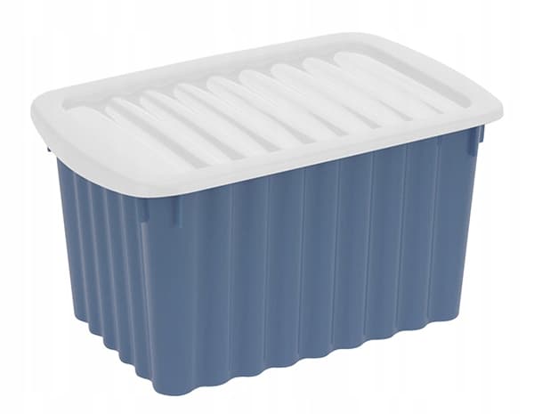 Plastbeholder til opbevaring med låg 30x20x16 cm