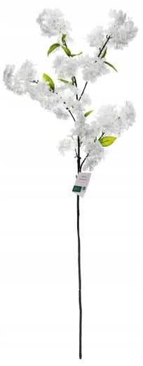 Konstgjord blomma BLOMMANDE KÖRSBÄR Vit Bröllopsmiddagsdekoration 97cm
