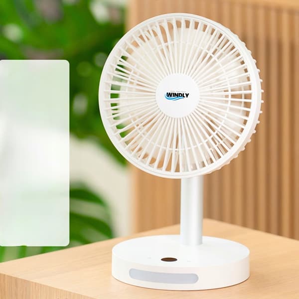 Ventilator Skrivebordsventilator Stående Justerbar Kontor Kraftig 3600 mAh