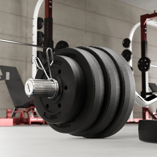 Rebel bituminøs olympisk vægtskive sæt 2x7,5 kg 51 mm hul
