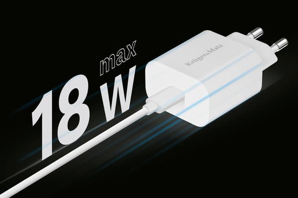 Väggaddare USB-C PD QC 3.0 18W KrugerMatz