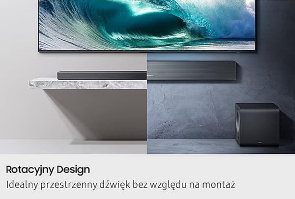 Soundbar (listva) + subwoofer SAMSUNG HW-QS700F/EN Sort