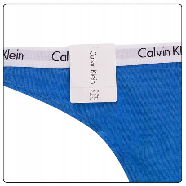 CALVIN KLEIN DAMBLÅ STRINGTROSOR MED LOGOTYP S 0Z4A5_C* TIA
