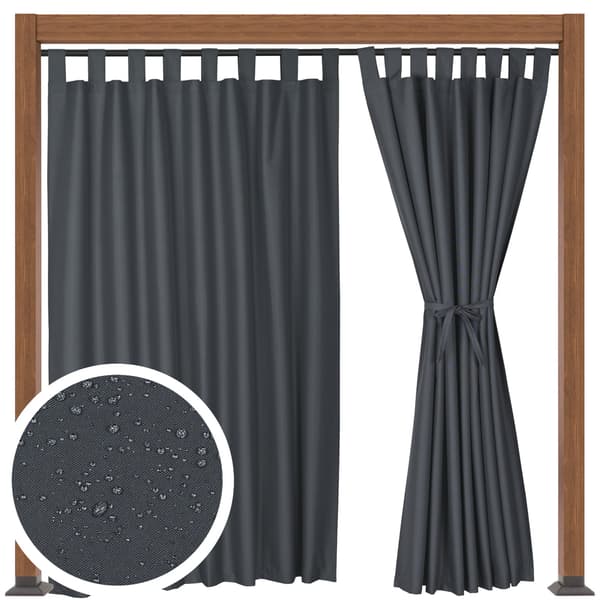 Vandtæt have- og terrassemarkise 155x270 grå