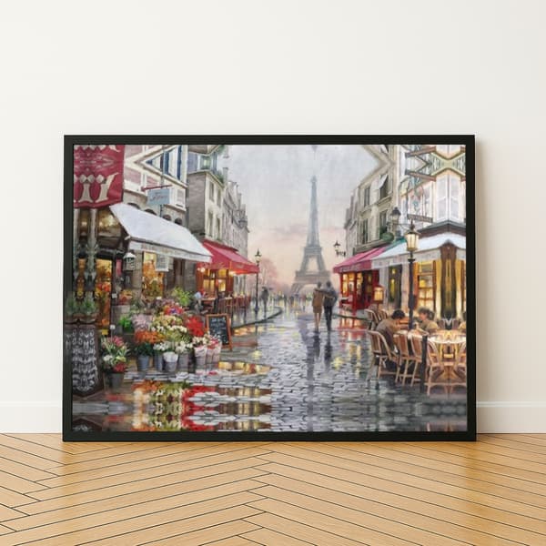 TALMALERI MED RAMME Billeder til maleri - Paris 50x40 cm