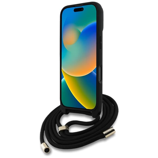 Guess 4G Stor Logotyp Sladdrem Axelskal till iPhone 16 Pro Max Brunt