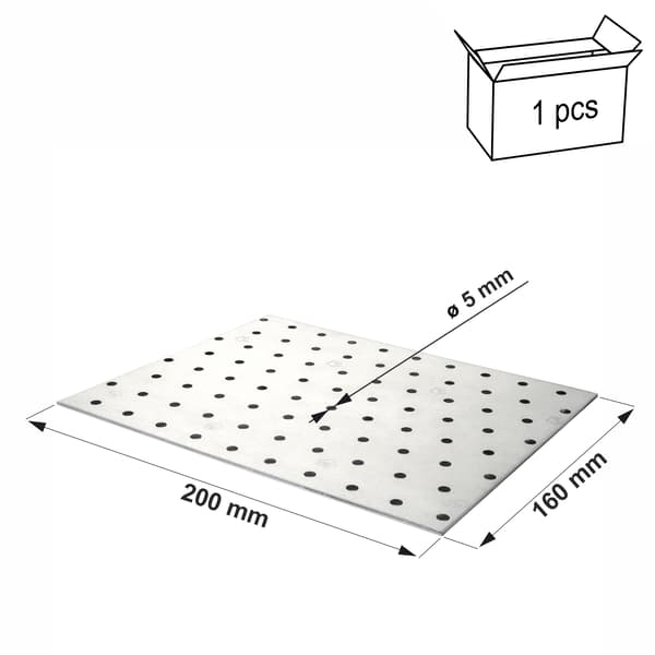Perforeret plade PP51 160x200x2,0 (1)