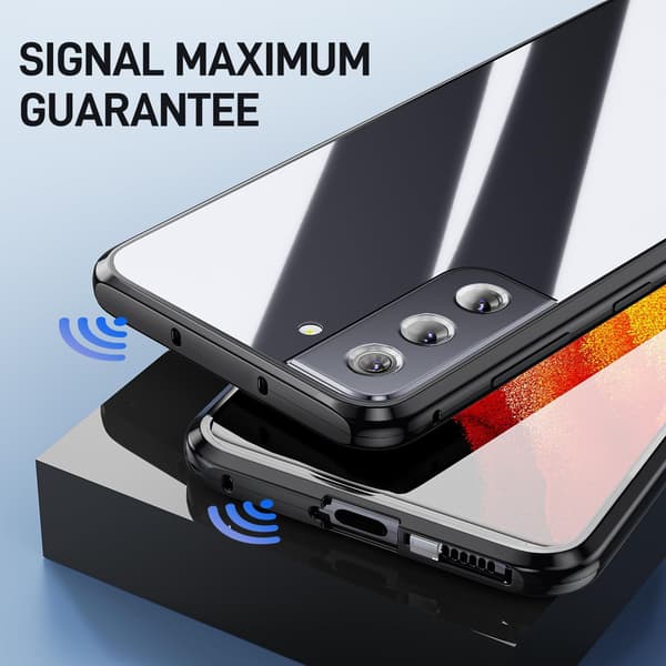 GLASEtuiet til Samsung Galaxy S22+ 6,6" sort ramme SM-S906B