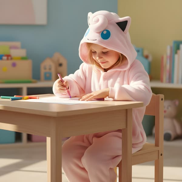 Pokémon Jigglypuff Kigurumi-pyjamasdräkt för barn 95-105cm