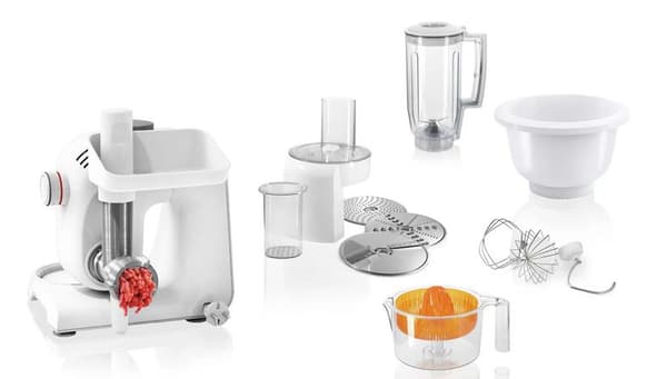 Bosch MUM58258 Serie 4 Köksmaskin Vit och Silver