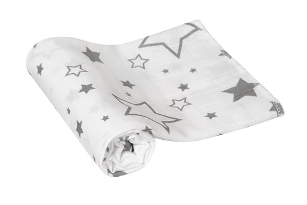 BabyBoom muslinblöja 3-pack 70x80 stjerner