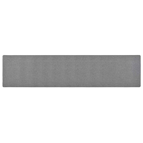 vidaXL tæppe, mørkegrå, 50 x 250 cm