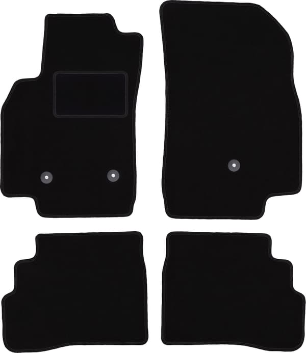 Velour gulvmåtter sæt til: Chevrolet Spark IV hatchback (2015-)