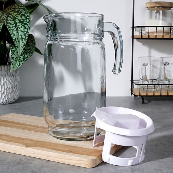lasinen kannu kannella 2 l
