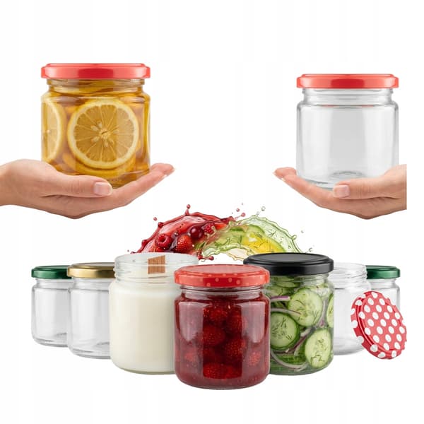 48x Burk 200ML + lock FI66 sylt konserver portionsförpackning desserter honung