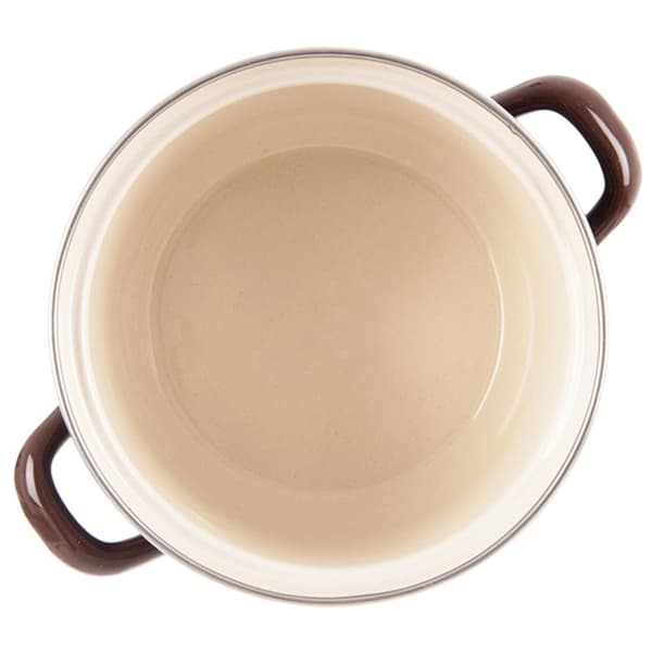 Emailleret brun gryde 14 cm, 950 ml