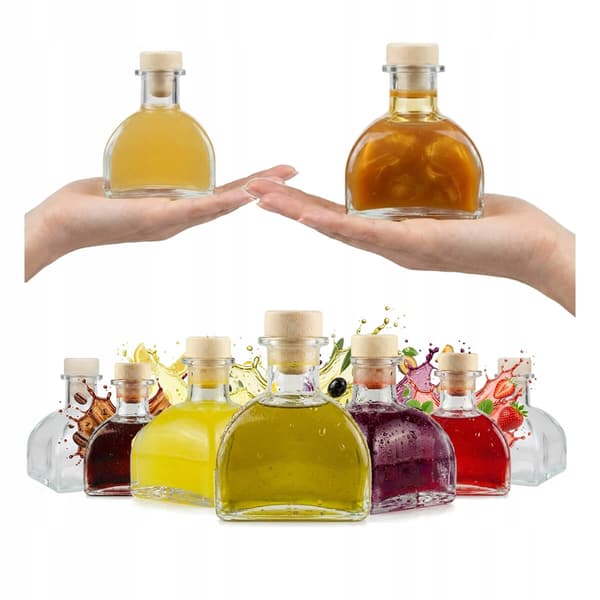 50x Elsa flasker 170 ml til tinktur, vin, likør, alkohol, ideel til bryllupper