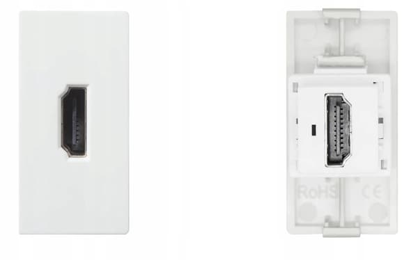 HDMI-modul til vægstik RTX SH-system Hvid