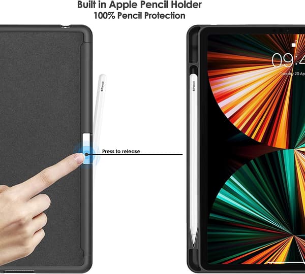 FODRAL TILL APPLE IPAD PRO 12.9" 4/5/6GEN BLÅTT MED FLIK