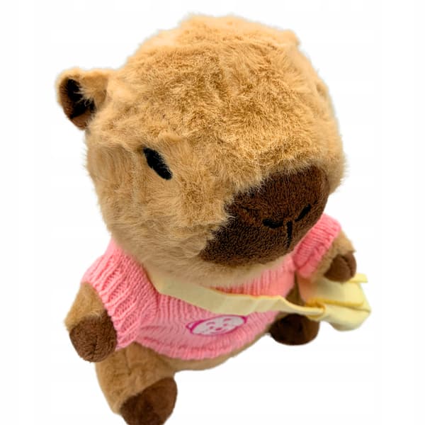 Capybara Plyslegetøjstrøje med pose Plyslegetøj 25 cm