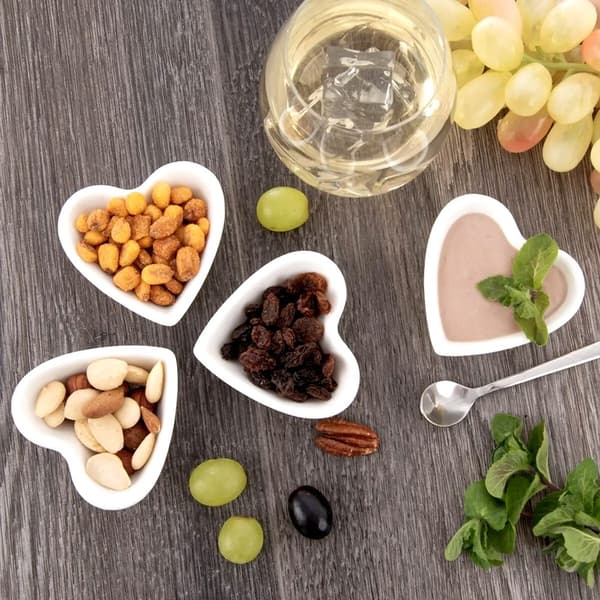 Porslinsskålar för snacks 7,5 cm, 35 ml 4 st