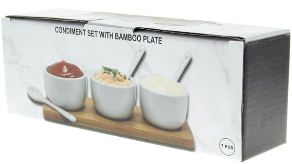 SKÅLEBEHOLDERE TIL SAUCE OG DIP 3 DELS SÆT