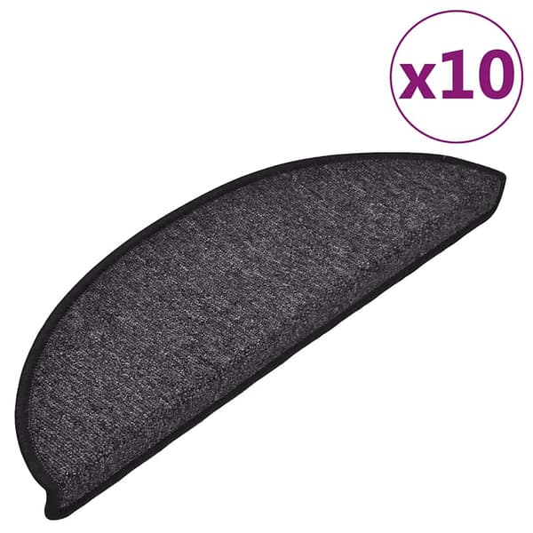 vidaXL Trappsteg, 10 st, 56x17x3 cm, Antracit