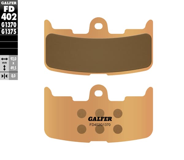 Galfer jarrupala KH345 Sintrad metalli kulta katu