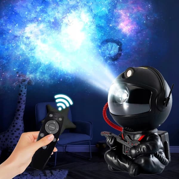 Stjerneprojektor Astronaut Stjerner Natlampe LED Laserprojektor