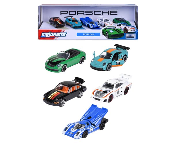 MAJORETTE PORSCHE 5-PACK 1:64 8502105002