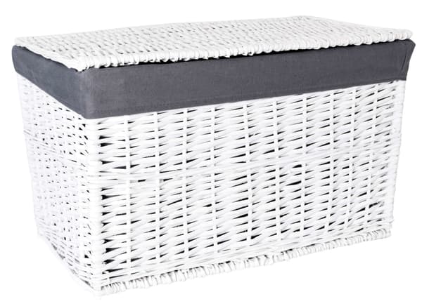 Pajuarkku 56x34x34 cm 65L valko-harmaa