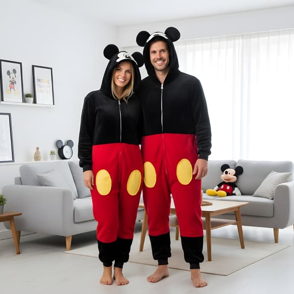 Mickey Mouse Kigurumi Pyjamas Kostume Størrelse: 145-155 cm
