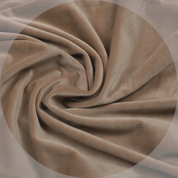 VELOUR ELASTISKT ÖVERDRAG FÖR STOR SKANDINAVISK STOL BEIGE