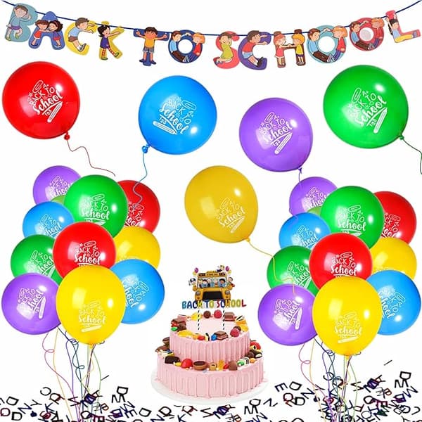 BALLONDEKORATIONER TIL SKOLEBEGYNDELSEN