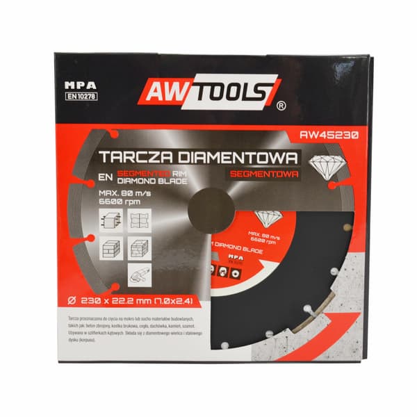 AWTOOLS DIAMANTBLAD 300x25,4-22,2 SEGMENTERAT