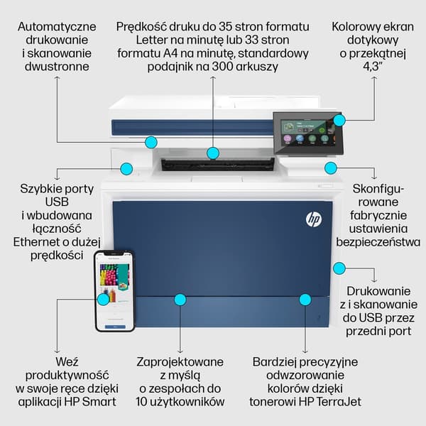 HP Color LJ Pro MFP 4302fdw multifunktionsskrivare