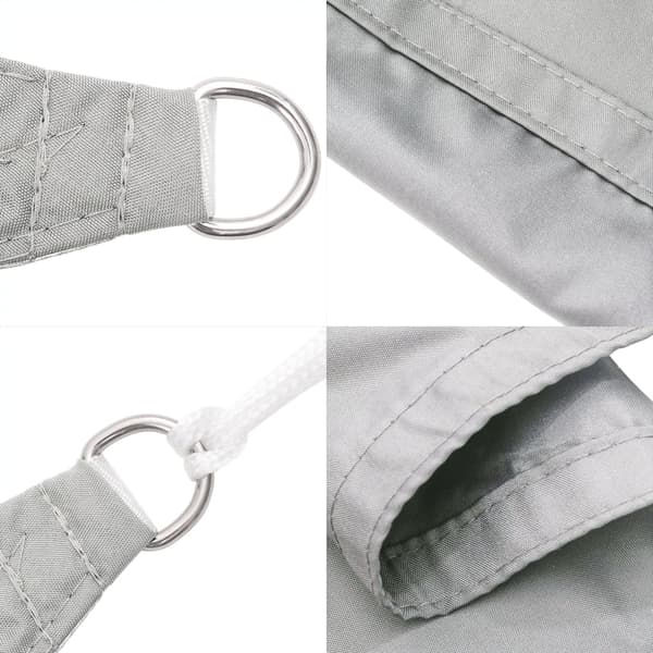 vidaXL Skuggsegel ljusgrått 4x3 m 100 % polyester